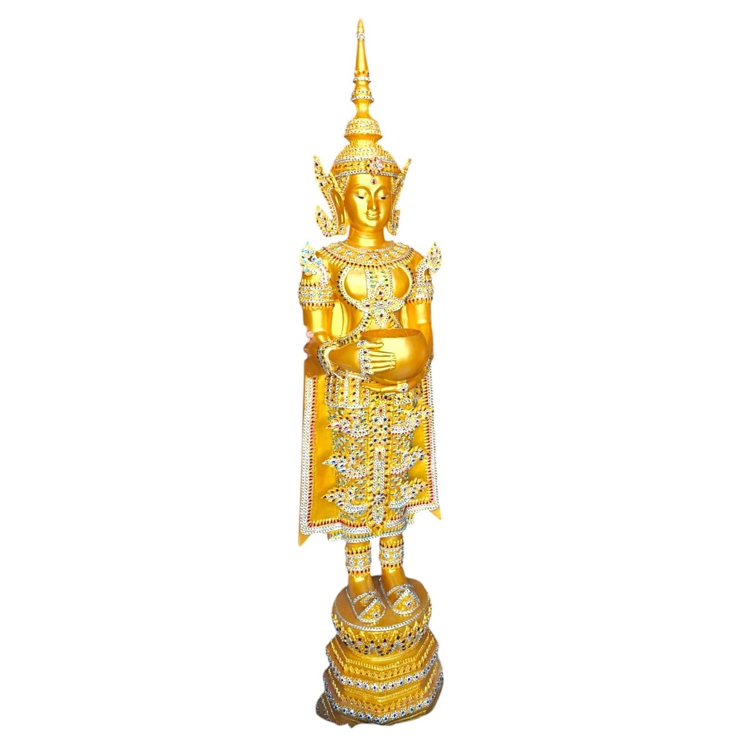 Bronze Standing Thai Angel 95" Tall