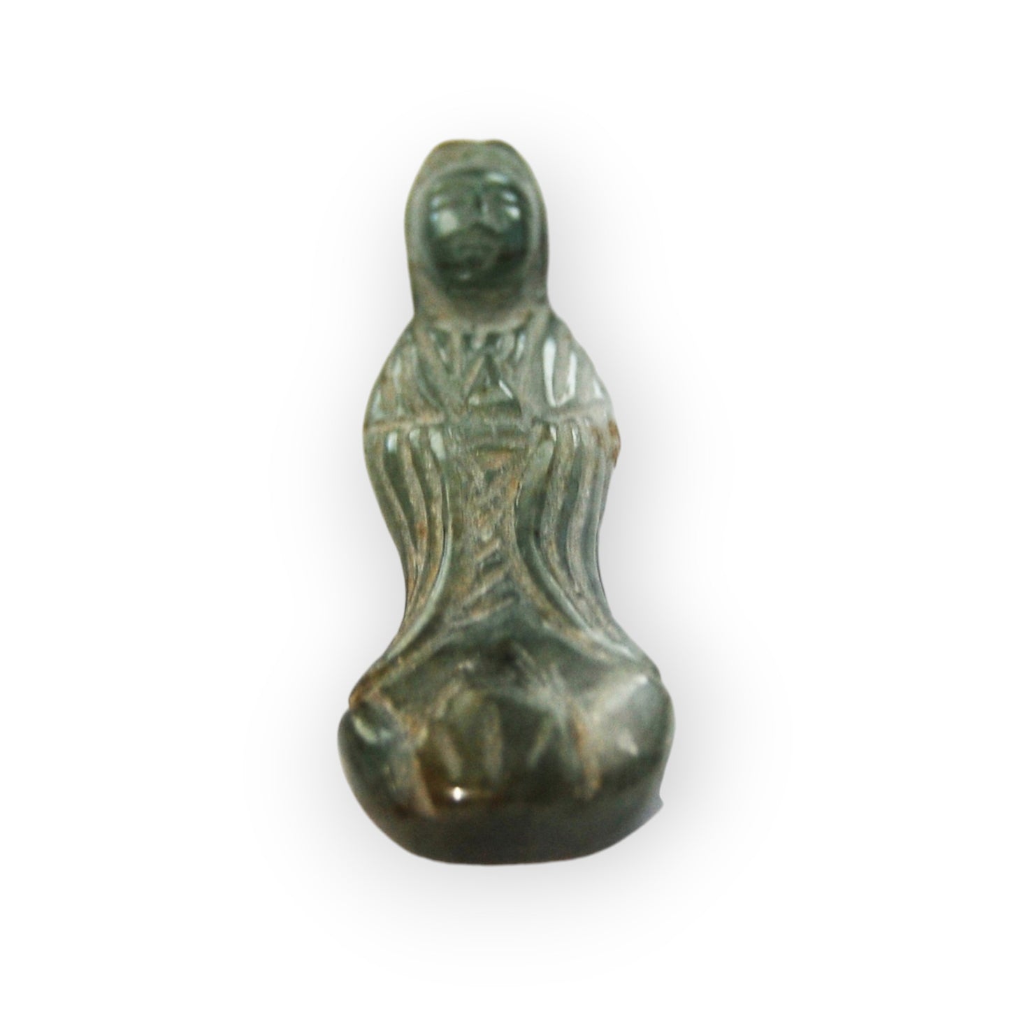 Kuan Yin Jade Charm 1-1/2" Long