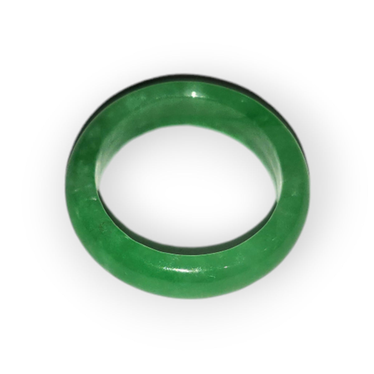 Green jade ring, second view