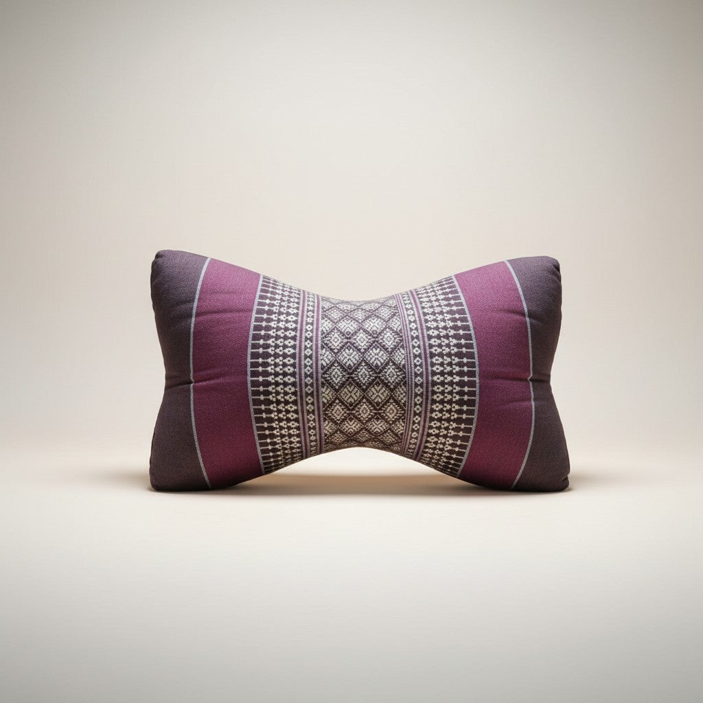 Travel Neck Pillow Bone Shape Kapok Filled 11" Long x 7" x 7"