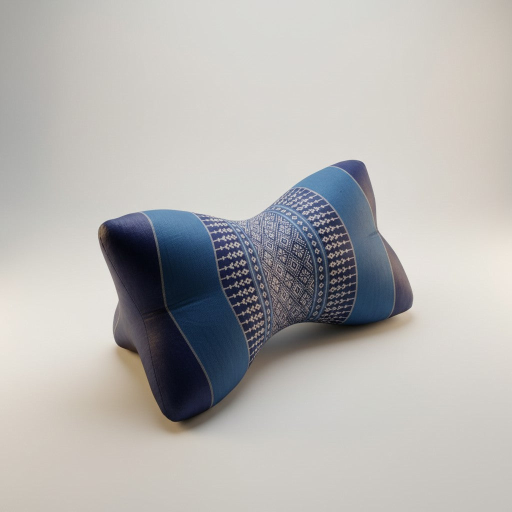 Travel Neck Pillow Bone Shape Kapok Filled 11" Long x 7" x 7"