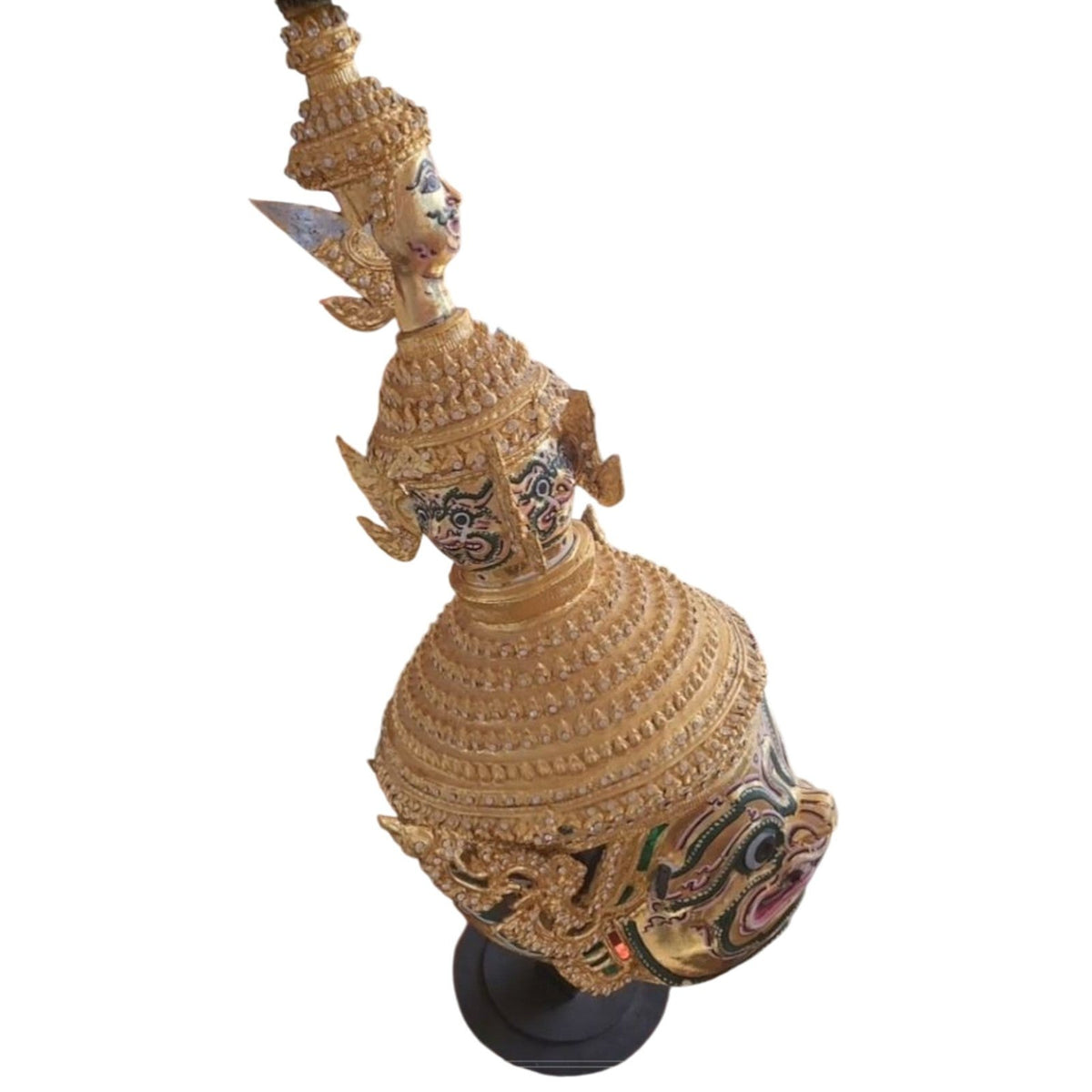 Hanuman headdress, angled side view