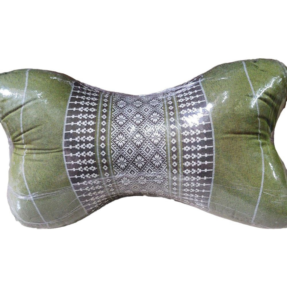Travel Pillow Bone Green Wh-Kapok Fill