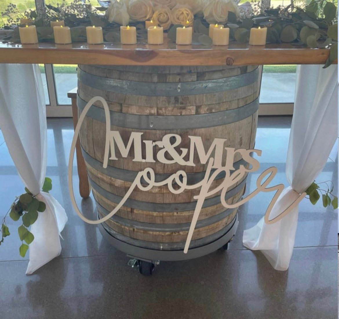 Mr & Mrs Last Name Sign