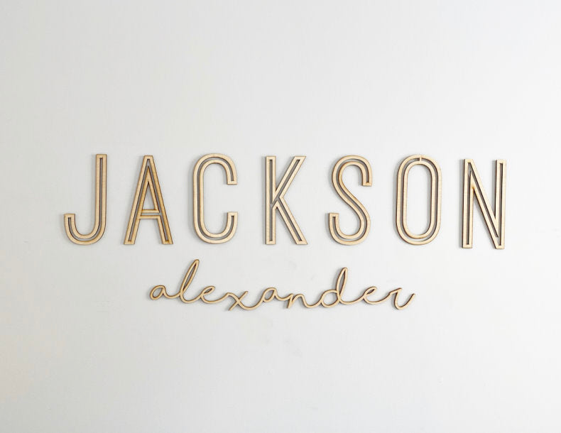Custom Nursery Wood Name Sign