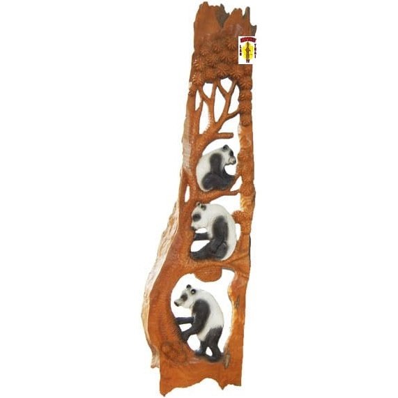 Carved Panda Bears