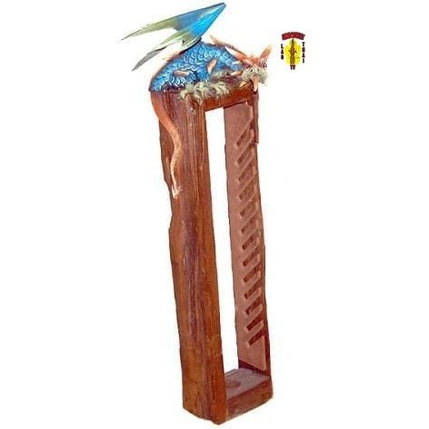 Dragon DVD Holder Blue Theme Resin