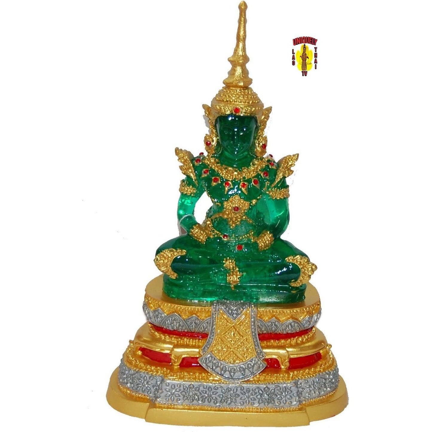 Emerald Buddha Statue Replica Summer Attire 11" Tall