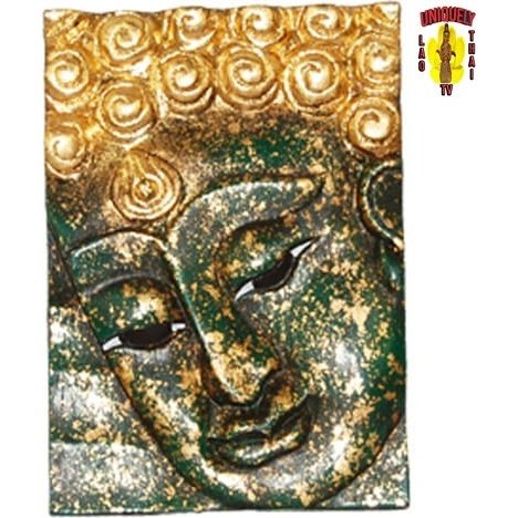 Face Buddha in Green Left