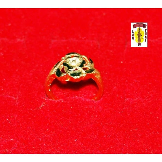 Gold Dipped Flower Design Ring