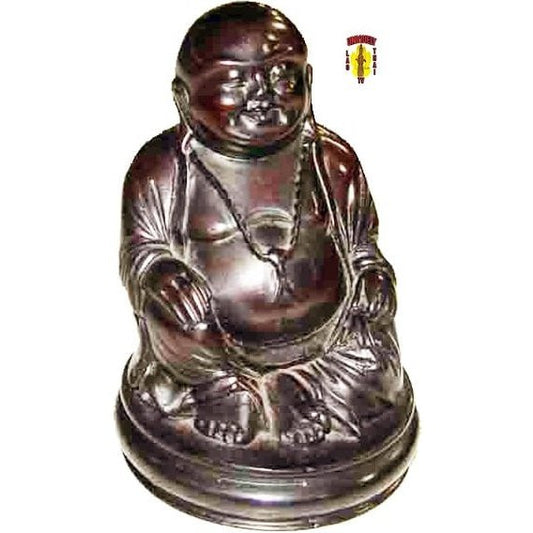 Hotei Buddha figure, close view