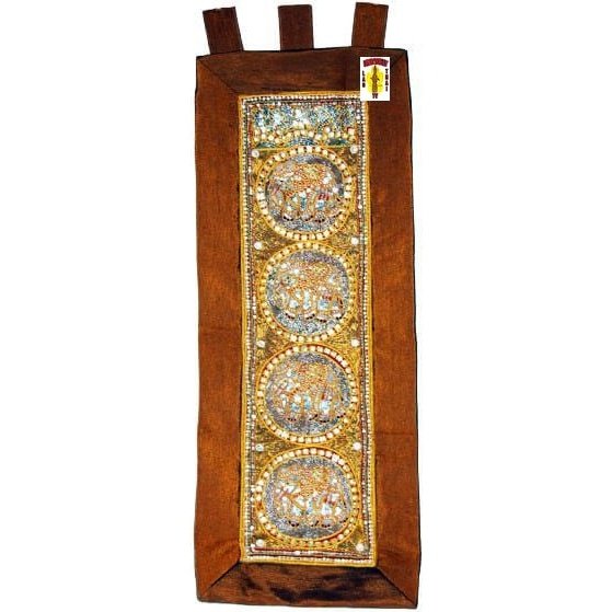 Kalaga Tapestry Elephant-Brown