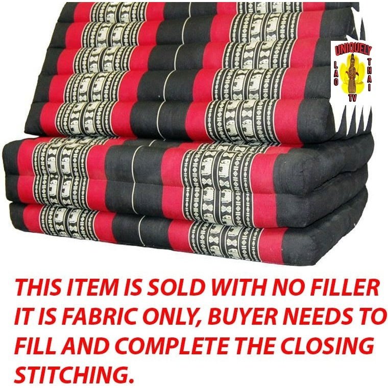 Large Triangle Pillow and Pad Elephant Pattern No Filler