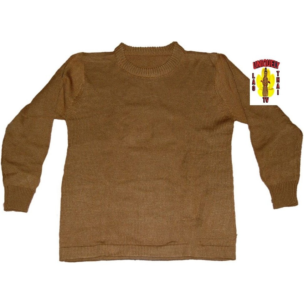 Monk Sweater Long Sleeve Dark Brown