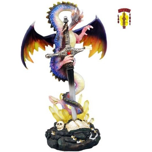 Purple Dragon on Sword