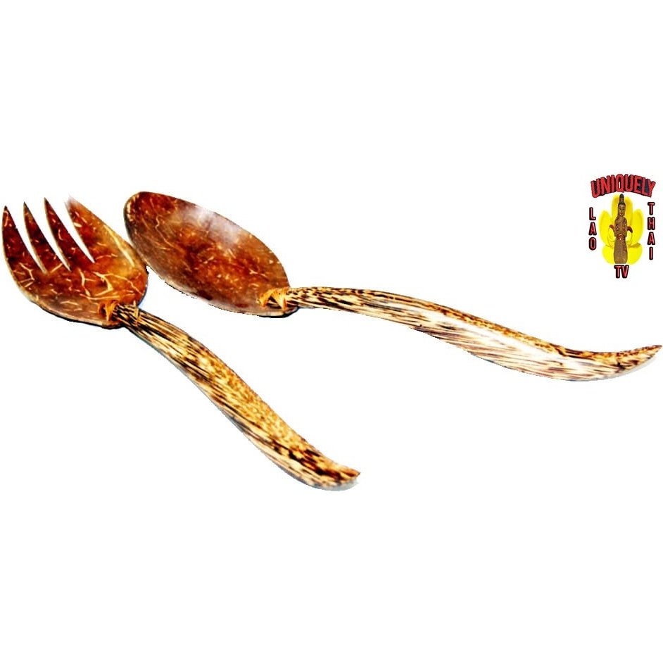 Serving Spoon and Fork Set 11" Long