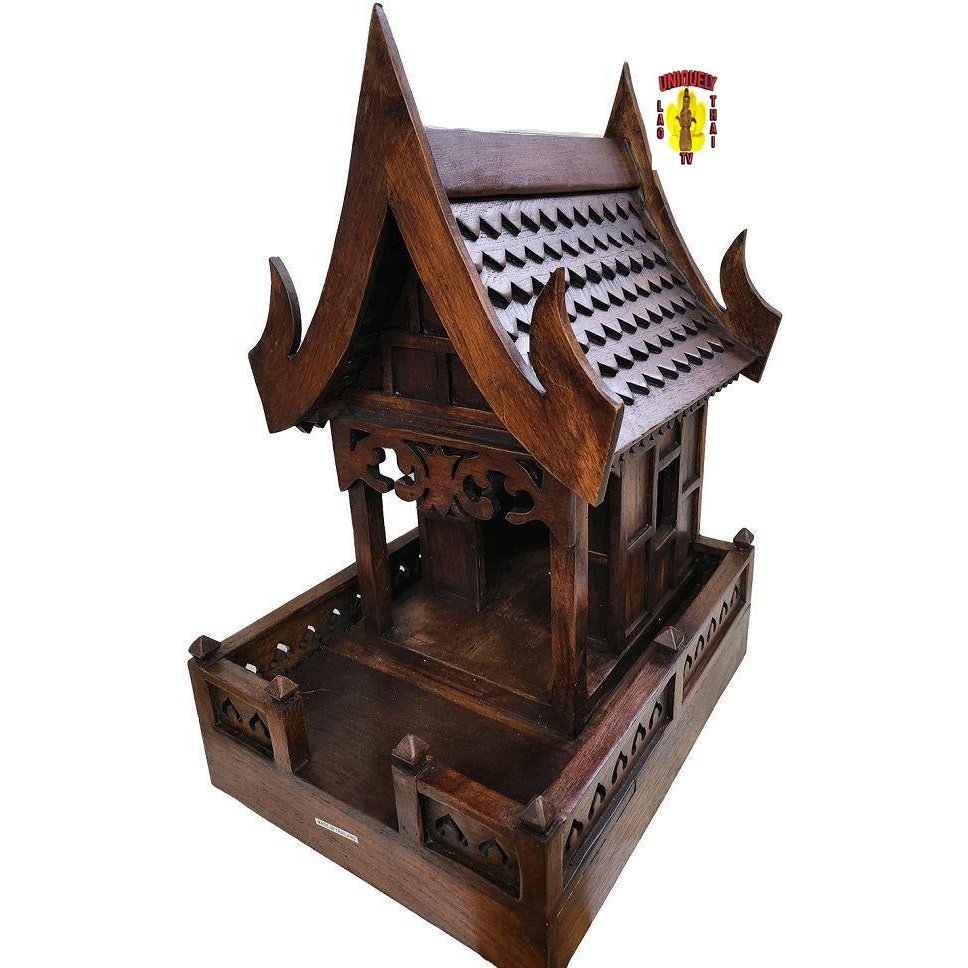 Spirit House Dark Brown 12" Wide x 15" Long x 21" Tall