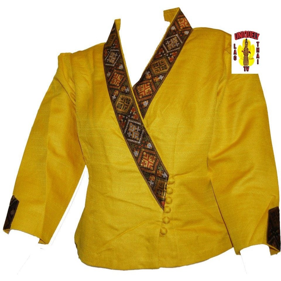 Traditional Thai - Lao Blouse Temple Outfit 1478