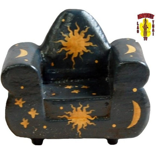 Wood One Seater Chair Black Sun Toy Furniture 