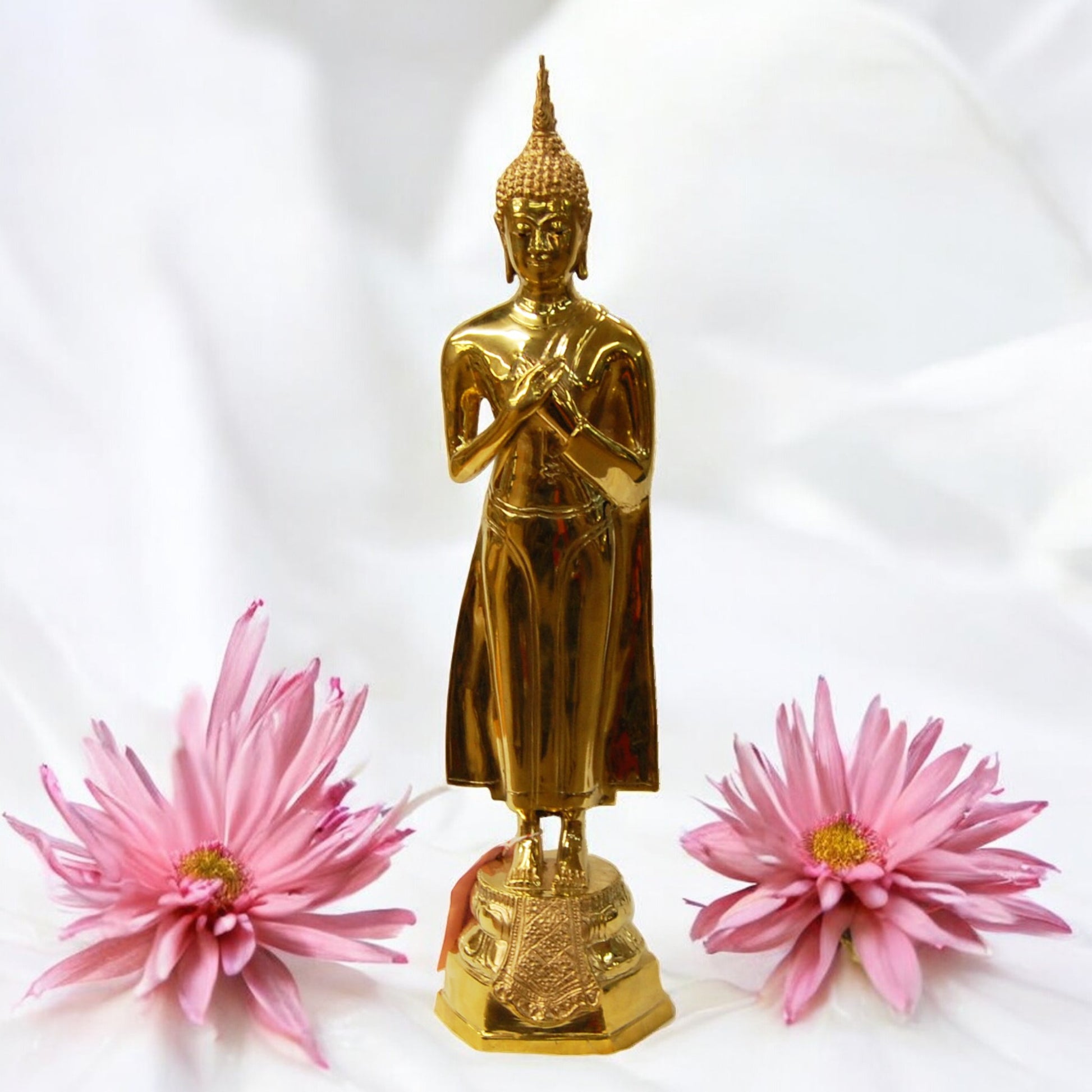 Cast Bronze Buddha Friday 10" Tall