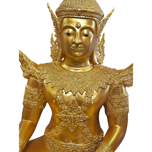 72" Cast Bronze Thai Angel – Temple Teppanom Guardian