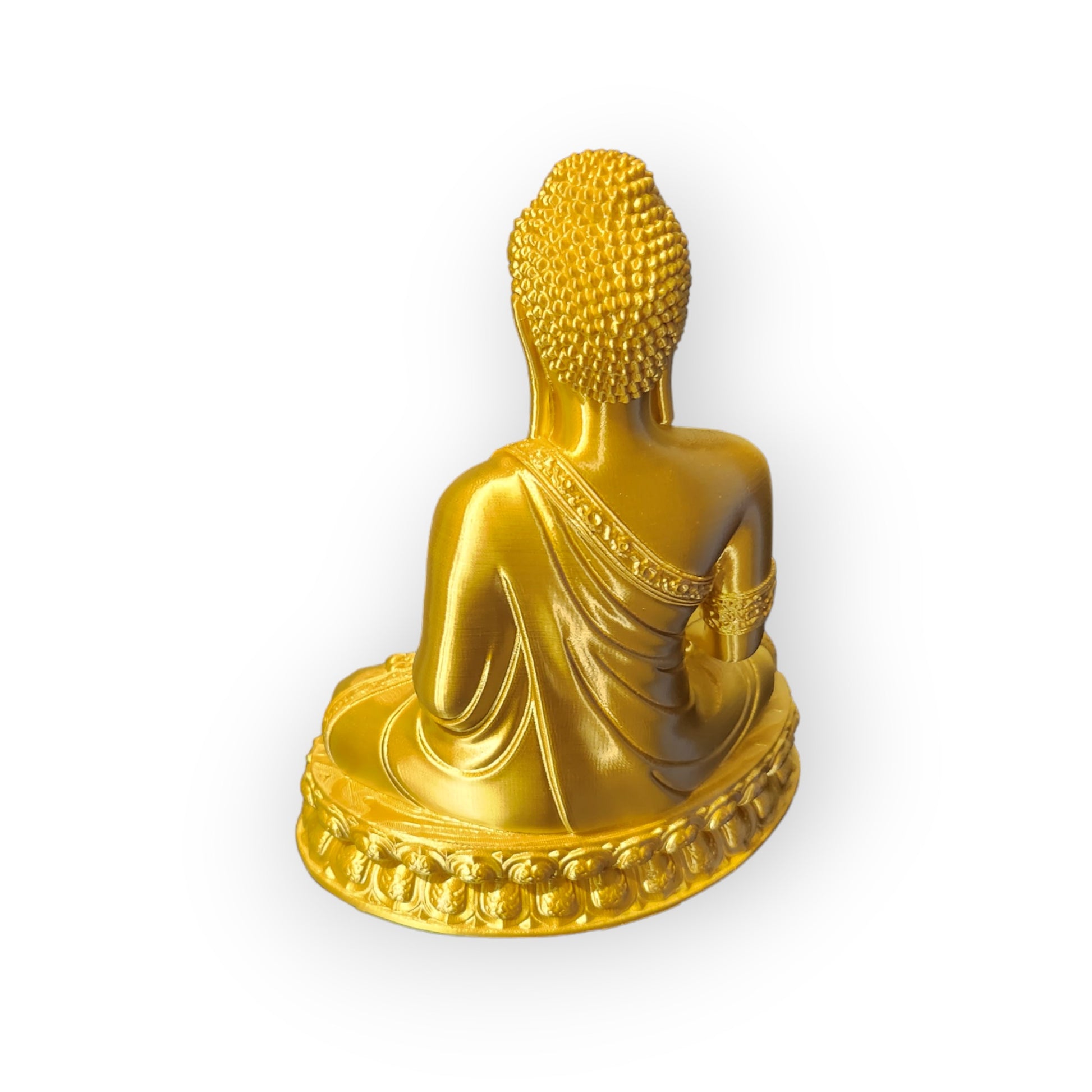 3D Printed Buddha Figurine Earth bhumisparsha mudra 10" Tall