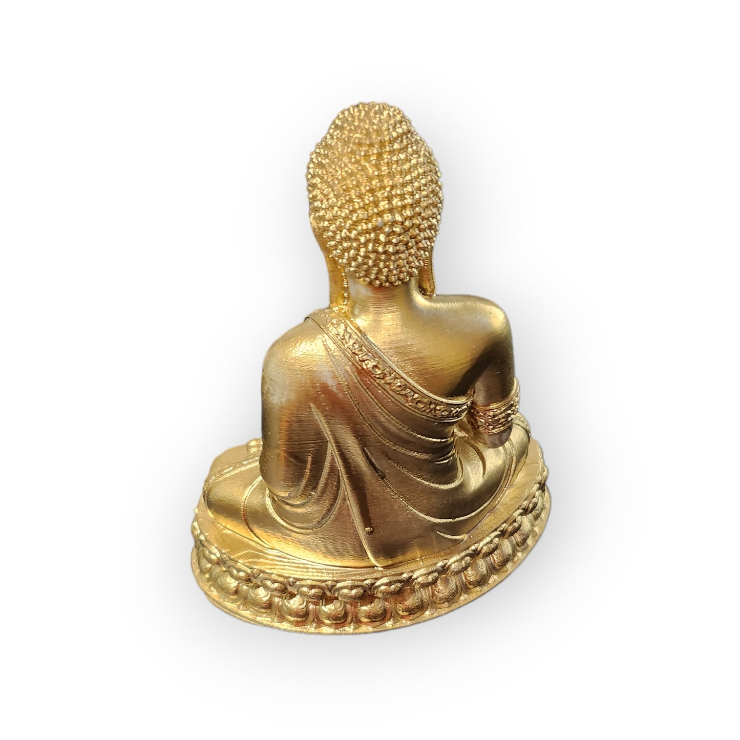 3D Printed Buddha Figurine Earth bhumisparsha mudra 7" Tall