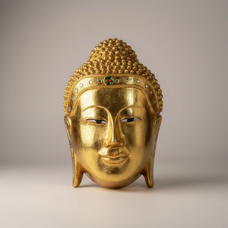 Wall Hanging Golden Face of Buddha 8