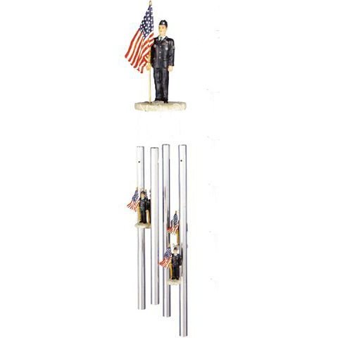 Air Force US Flag Wind Chimes-24'