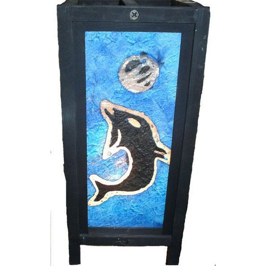 Black Dolphin Accent Lamp-5x5x11"