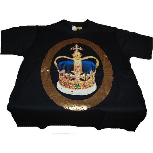 Black T-Shirt with Crown