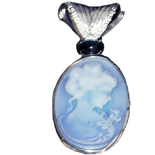 Blue Lady Pendant-1-3/4"