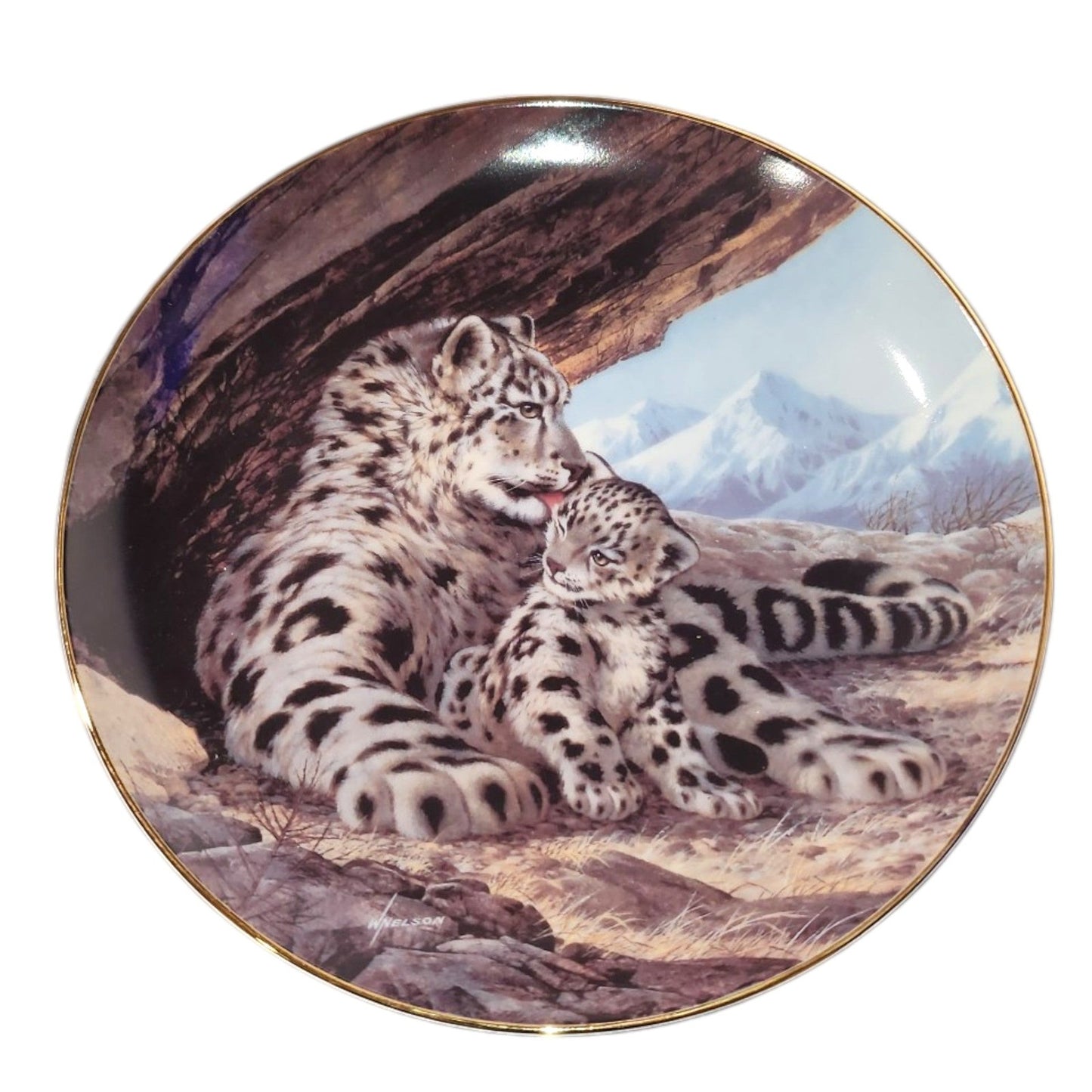 The Woodland Year Collector Plates Kittens Cats & Marten