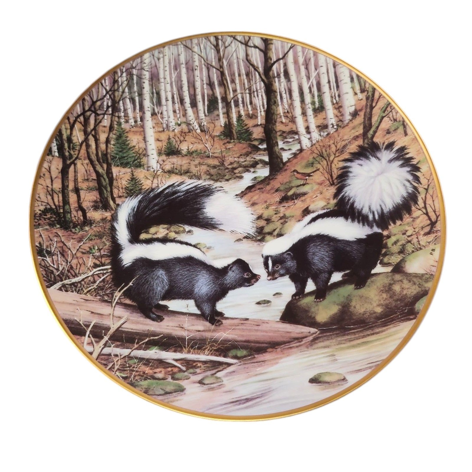 The Woodland Year Collector Plates Various Animals