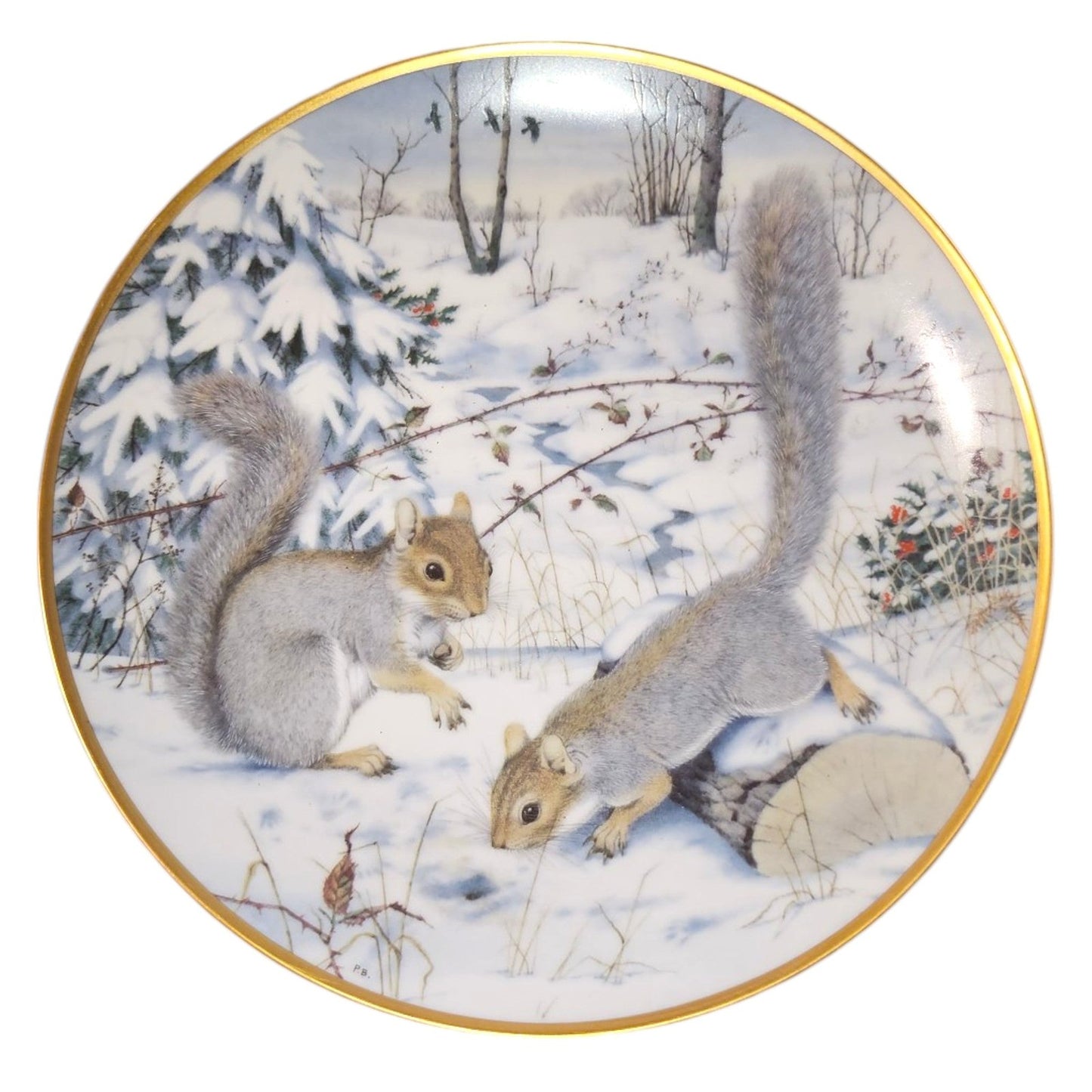 The Woodland Year Collector Plates Various Animals