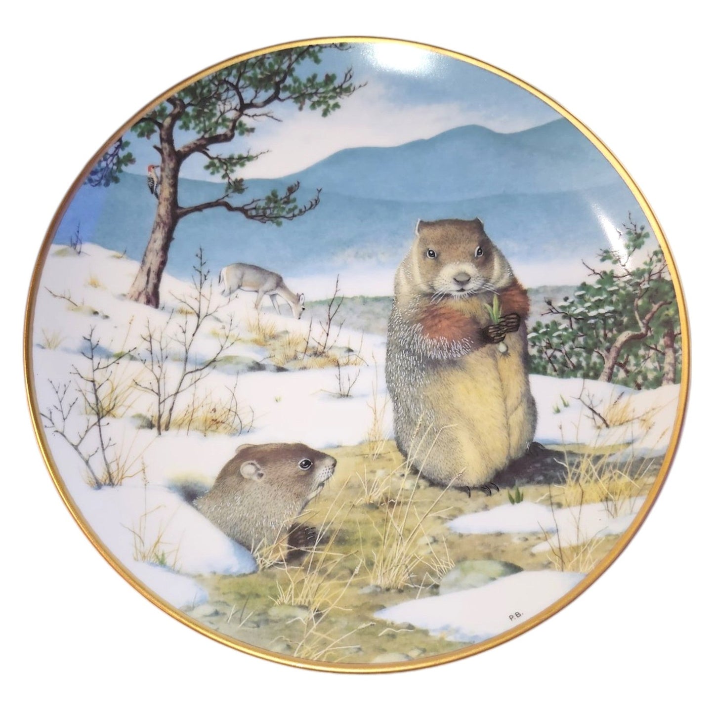 The Woodland Year Collector Plates Various Animals