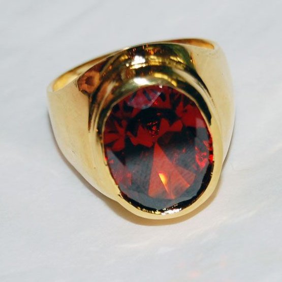 Gold Dipped Red Ring