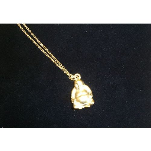 Gold Plated Buddha Necklace 18"