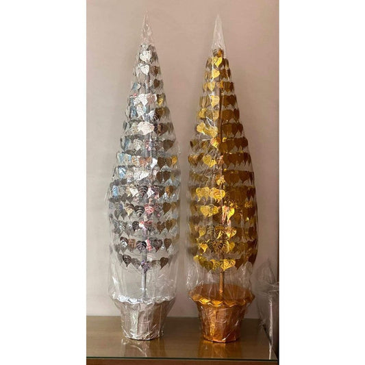 Gold and Silver Buddha Tree 64" Tall