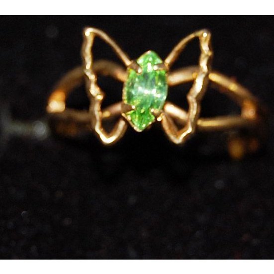 Green Butterfly Ring