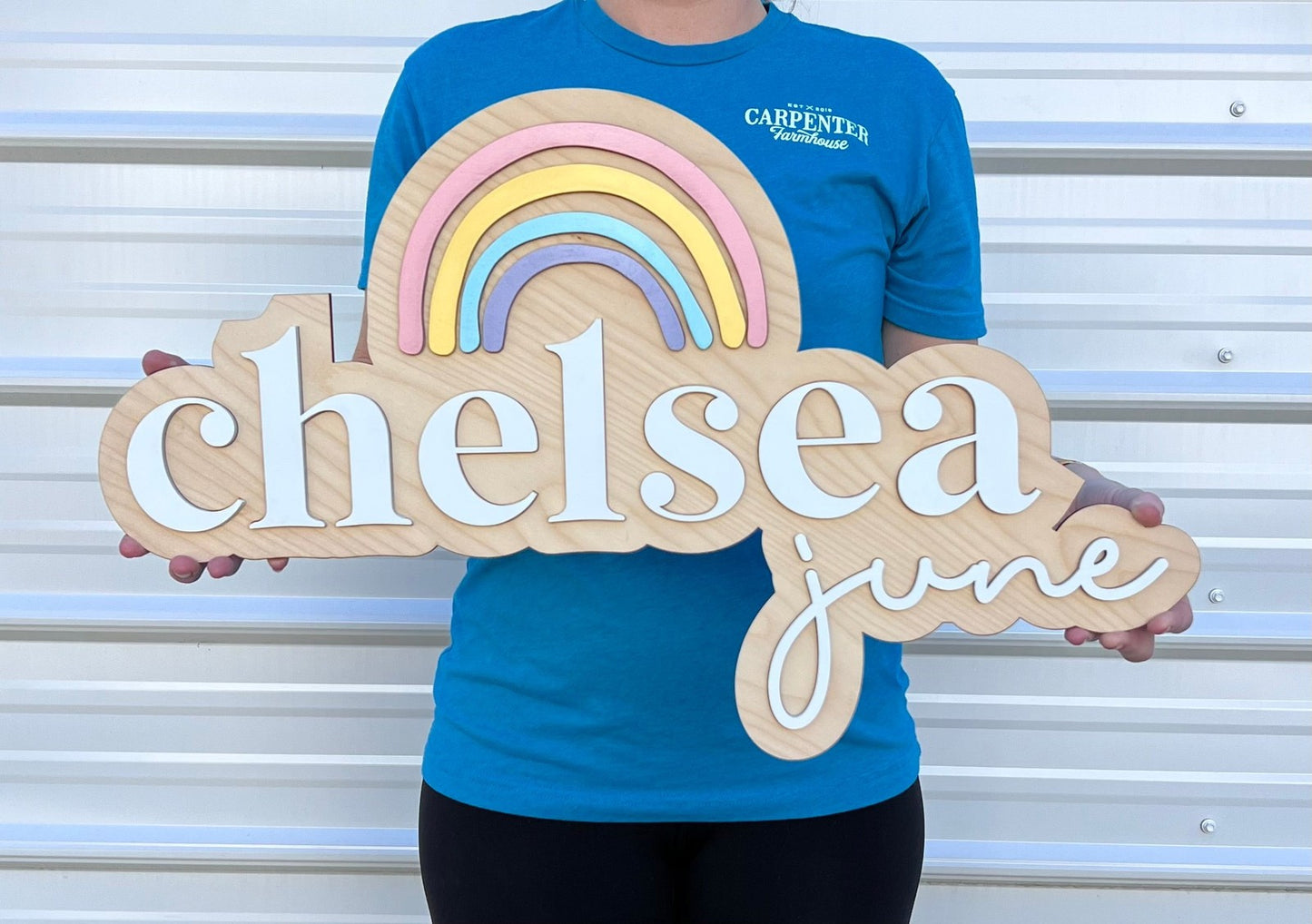 Custom 3D Wooden Name Sign with Designs of your choice