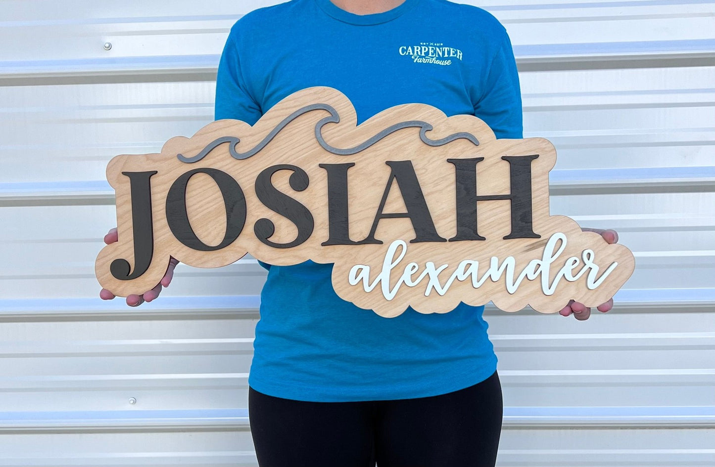 Custom 3D Wooden Name Sign with Designs of your choice