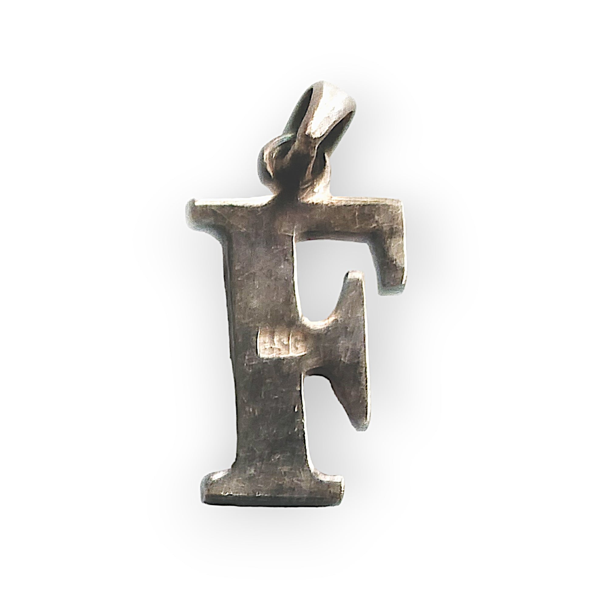 Solid 525 Silver Letter Pendant