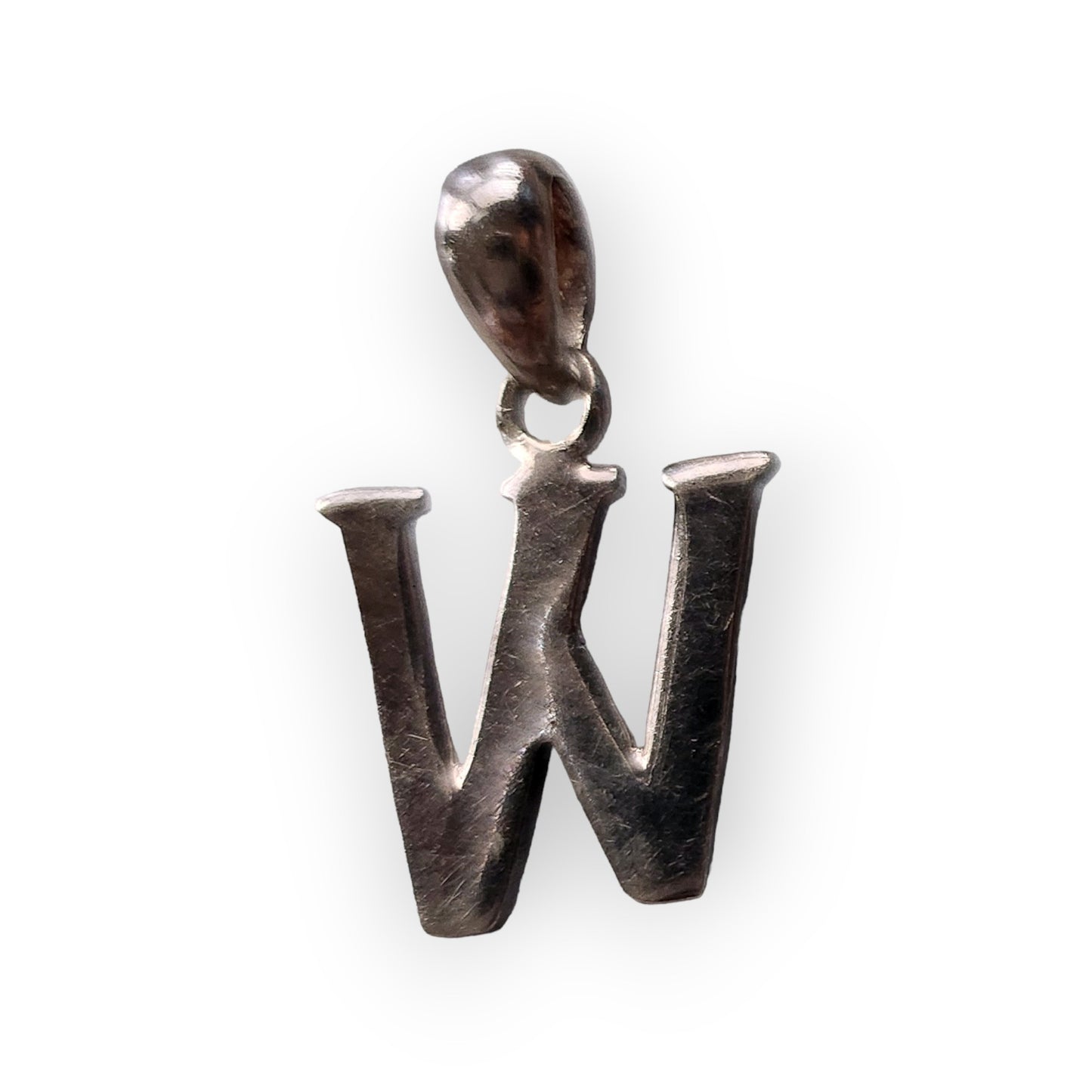 Solid 525 Silver Letter Pendant