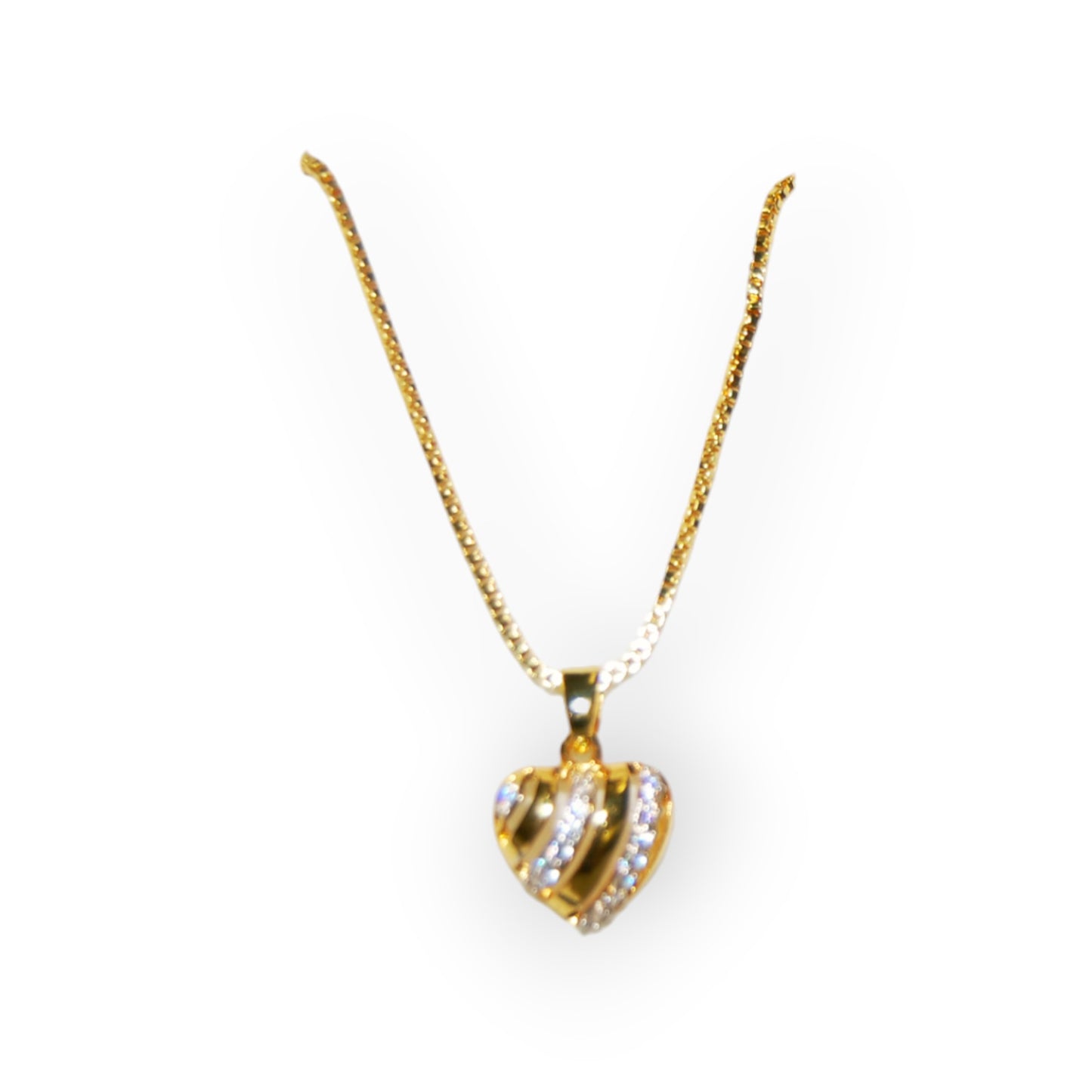 Gold-Plated Necklace and Pendant