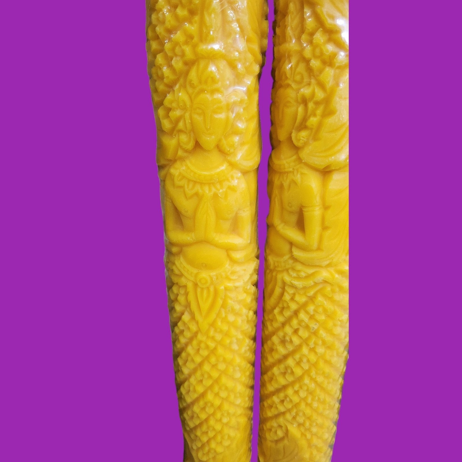 Large Temple Candle Pair 27" Tall