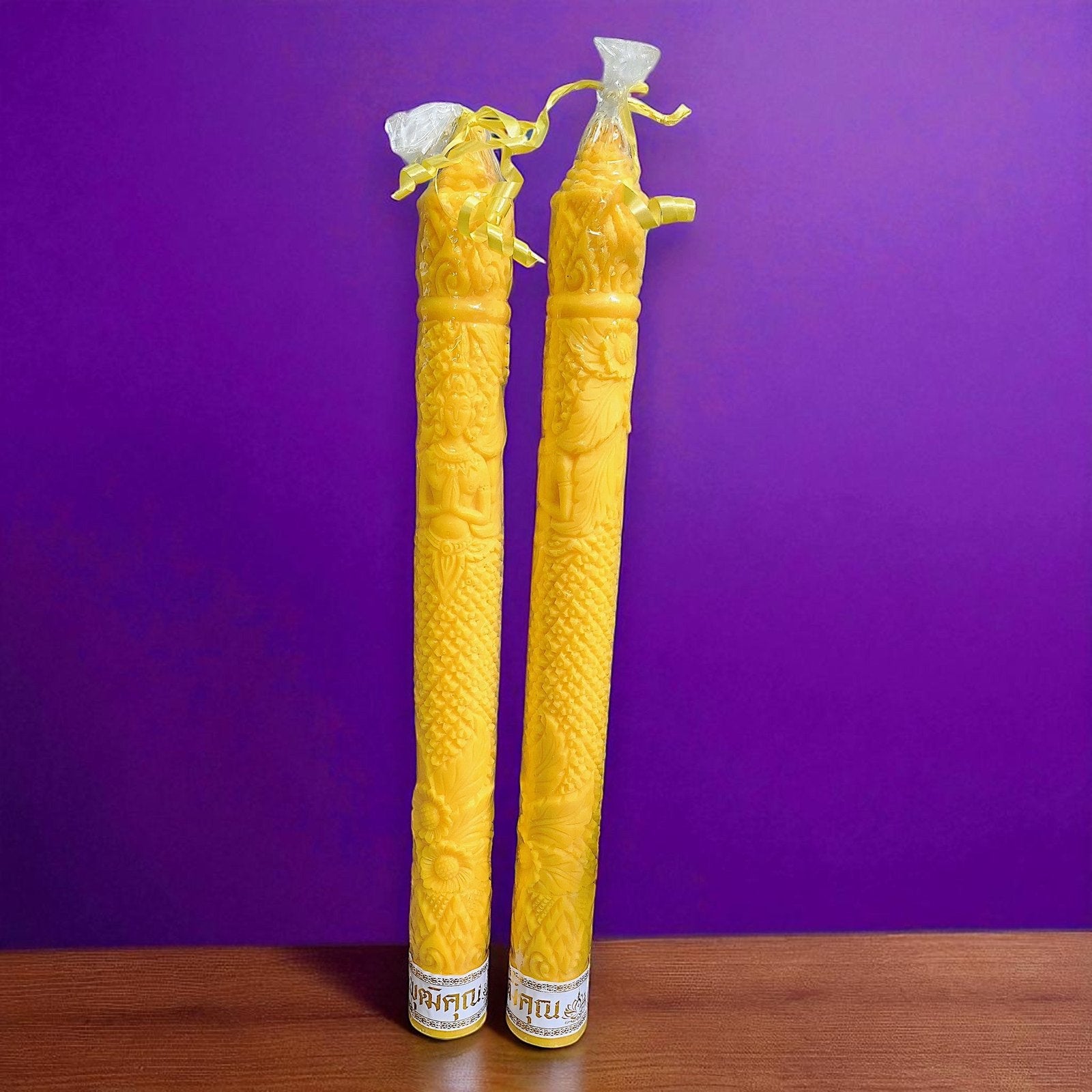 Large Temple Candle Pair 27" Tall