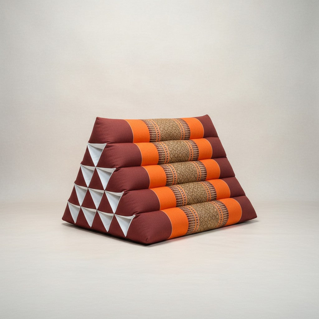Kapok Filled Triangle Pillow from Thailand 15 Roll