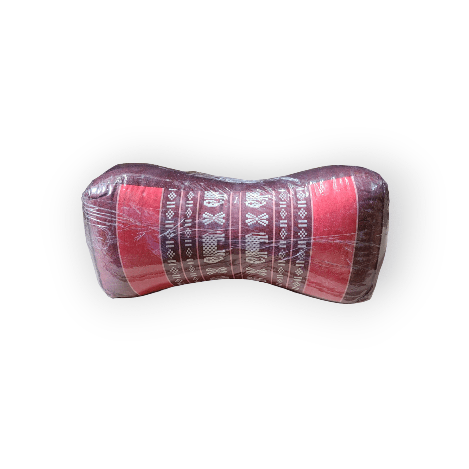 Travel Neck Pillow Bone Dark Red Kapok Fill