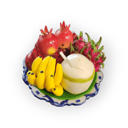 Miniature Fruit Tray Dollhouse Sizes 3.5" Diameter